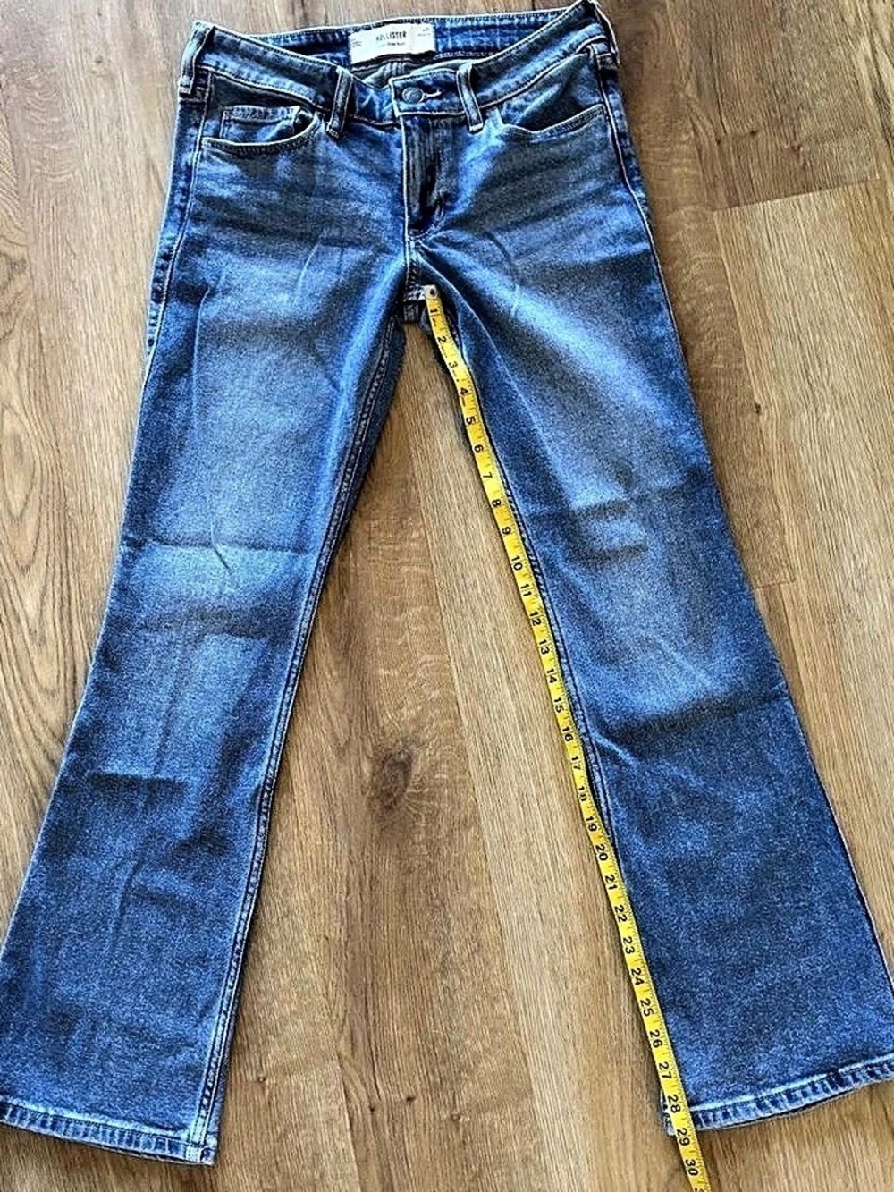 Hollister Low-Rise Bootcut Jeans Women's Flare Jeans Waist 29 Blue
